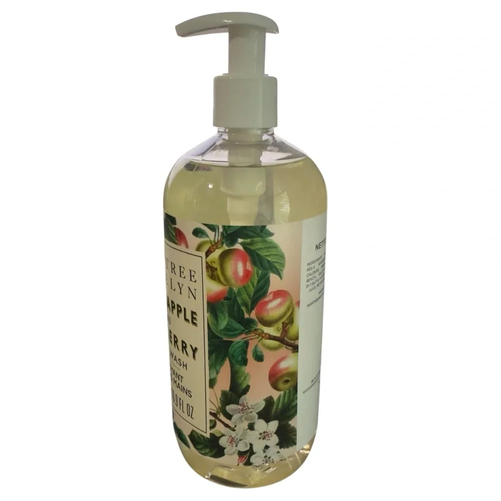 Crabtree and Evelyn CRABAPPLE and MULBERRY Christmas Hand Wash Soap Full Size‎
